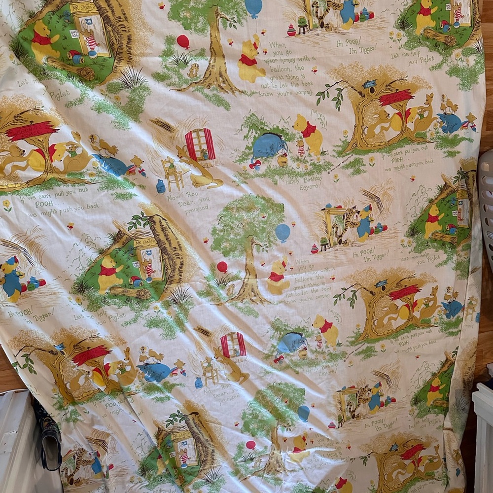 Winnie the Pooh twin vintage sheet